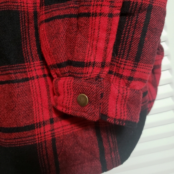 NWT Maurices Womans Red Flannel Fleece Lined Jacket - Picture 4 of 11